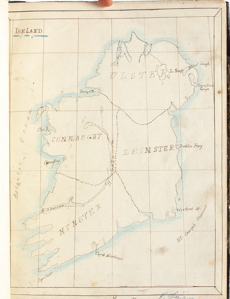 Geography notebooks of two young women pupil-teachers