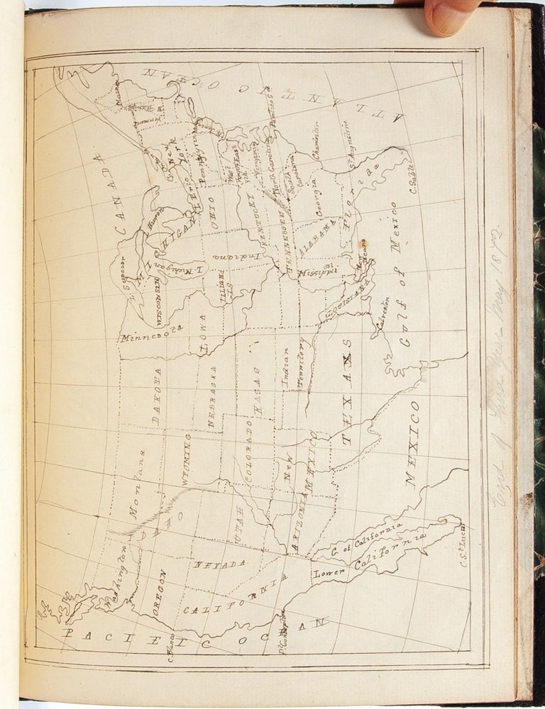 Geography notebooks of two young women pupil-teachers