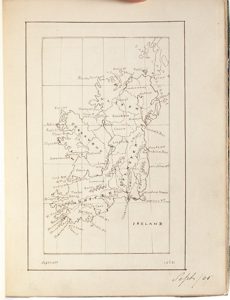 Geography notebooks of two young women pupil-teachers