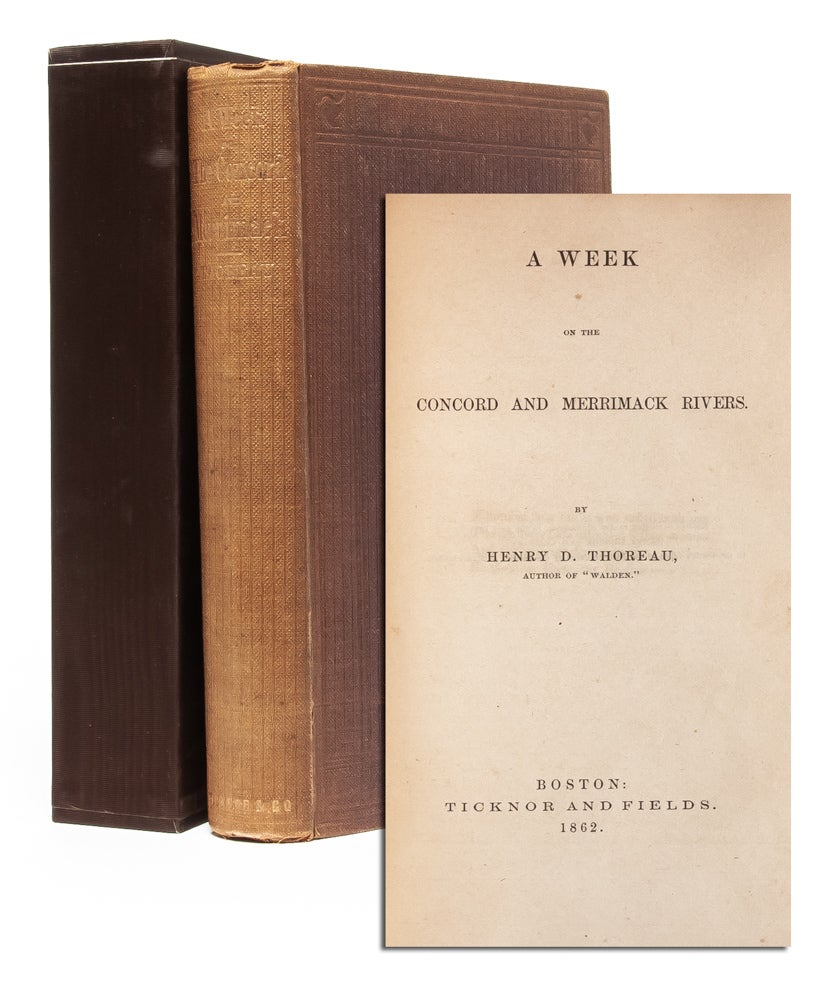 (Item #3438) A Week on the Concord and Merrimack Rivers. Henry David Thoreau.