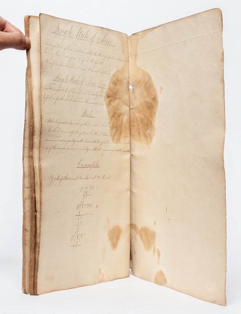 Mathematics notebook of a 16 year old girl being educated in the 19th century