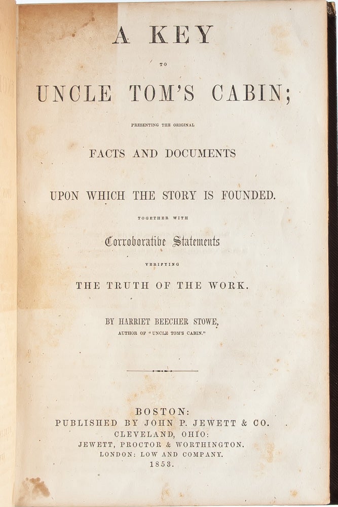 A Key to Uncle Tom's Cabin