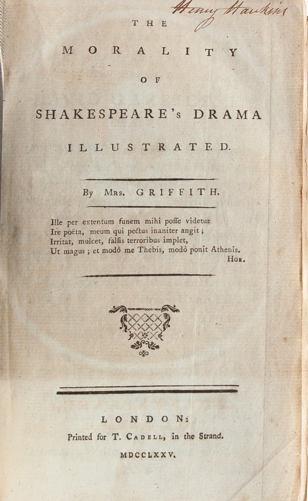 The Morality of Shakespeare's Drama Illustrated