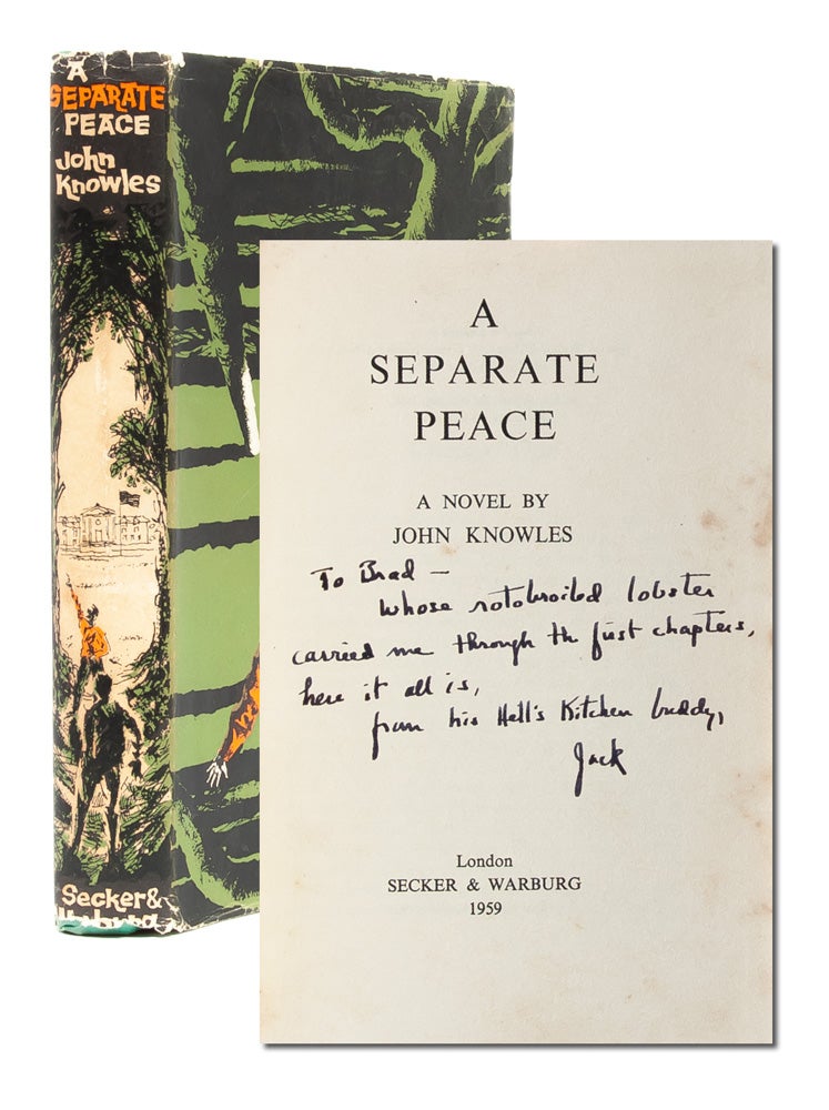 Item #3503) A Separate Peace (Presentation copy). John Knowles