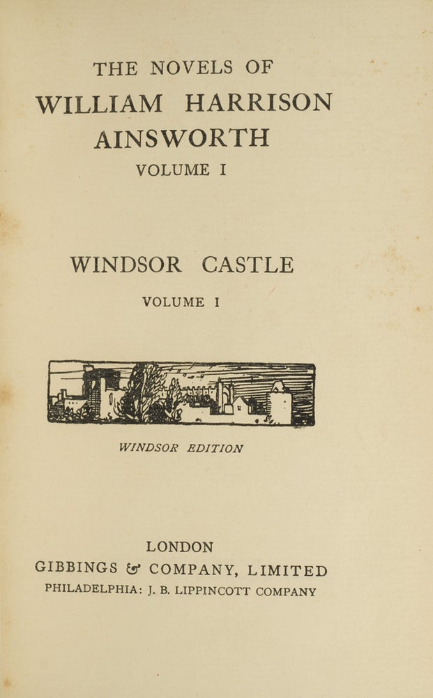 The Novels of William Harrison Ainsworth (in 20 vols)