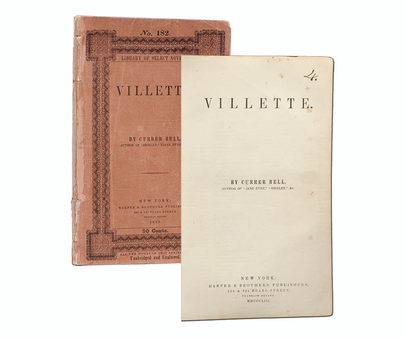 (Item #3575) Villette. Charlotte Bronte, Currer Bell.