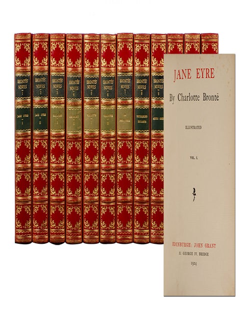 Item #3576) Novels of the Sisters Bronte (in 12 vols). Charlotte Bronte, and Anne, Emily