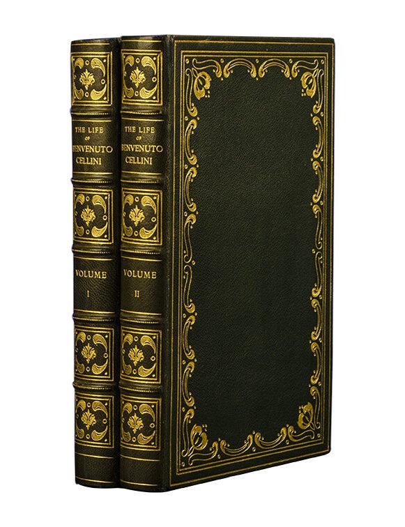 The Life of Benvenuto Cellini written by himself. Edited and translated by John Addington Symonds with a Biographical Sketch of Cellini by the same hand together with an introduction to this edition upon Benvenuto Cellini, artist and writer, by Royal Cortissoz with reproductions of forty original portraits and views illustrating the life. (in 2 vols)