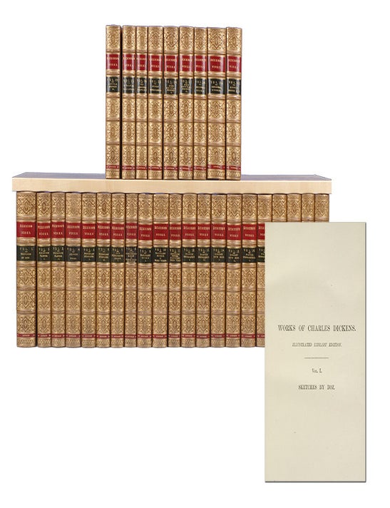 Item #3598) The Works of Charles Dickens (in 30 vols). Charles Dickens