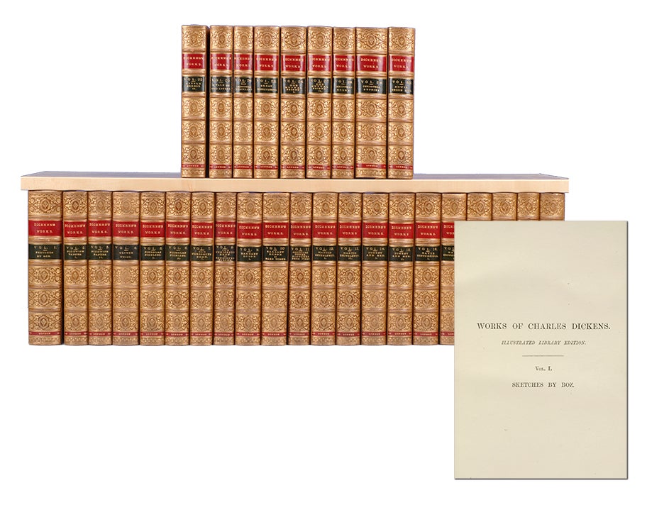 (Item #3598) The Works of Charles Dickens (in 30 vols). Charles Dickens.