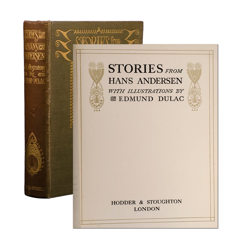 Item #3620) Stories from Hans Andersen. Hans Christian. Edmund Dulac Andersen