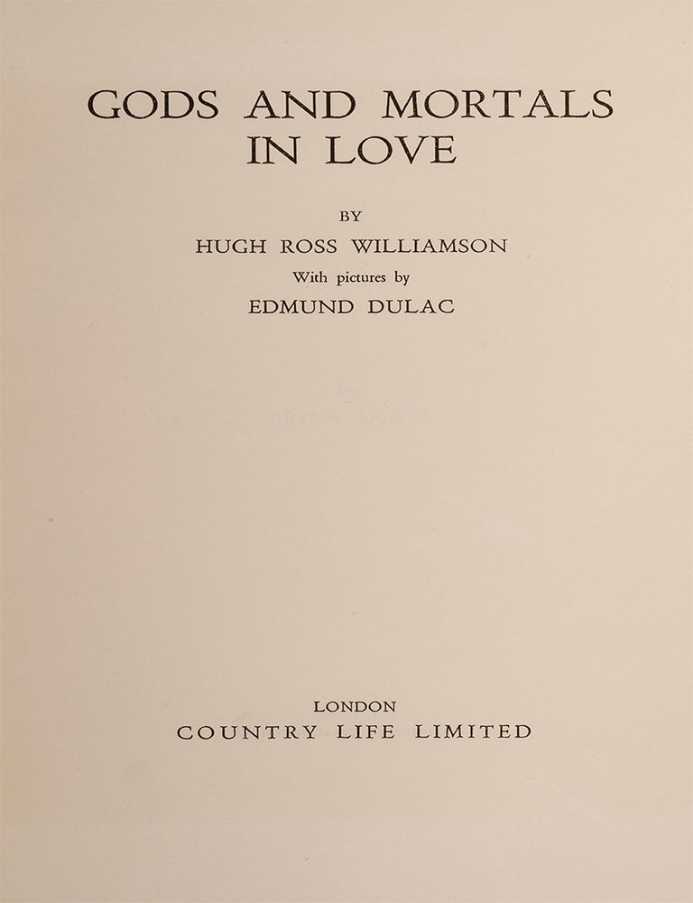 Gods and Mortals in Love