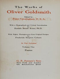 The Works of Oliver Goldsmith (in 10 vols.)