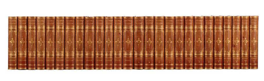 (Item #3669) The Complete Works (in 26 vols). Washington Irving.