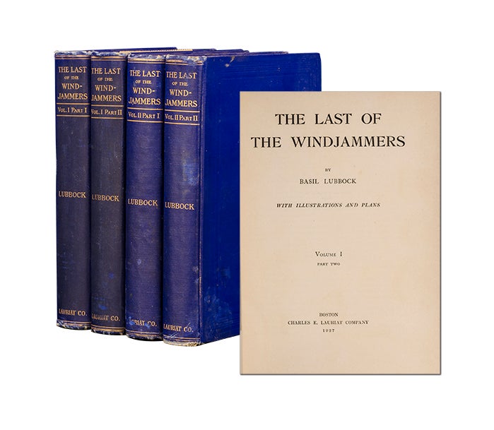(Item #3675) The Last of the Windjammers (in 2 vols). Basil Lubbock.
