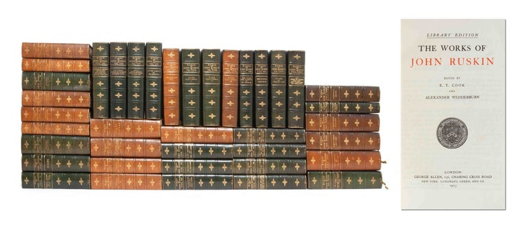 Item #3771) The Works of John Ruskin (in 39 vols.). John Ruskin