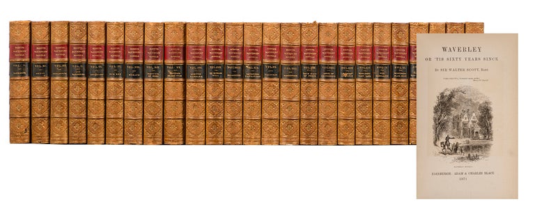 Item #3773) Waverly Novels (in 25 vols.). Sir Walter Scott