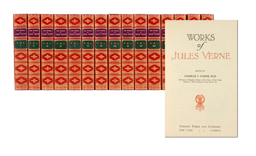 (Item #3800) Works (in 15 vols). Jules Verne.