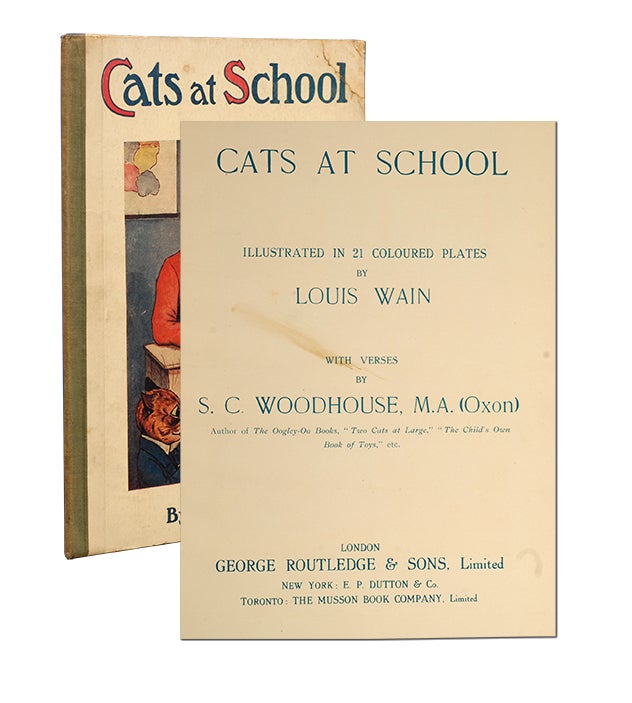 Cats at School. C. S. Louis Wain Woodhouse.