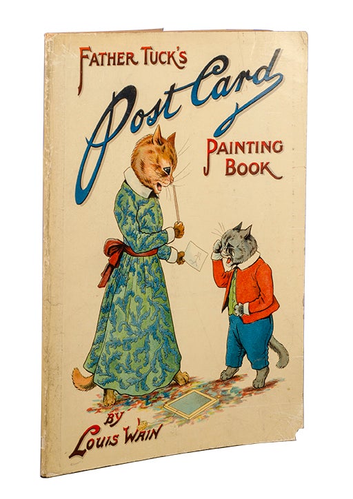 Item #3803) Father Tuck's Post Card Painting Book. Louis Wain