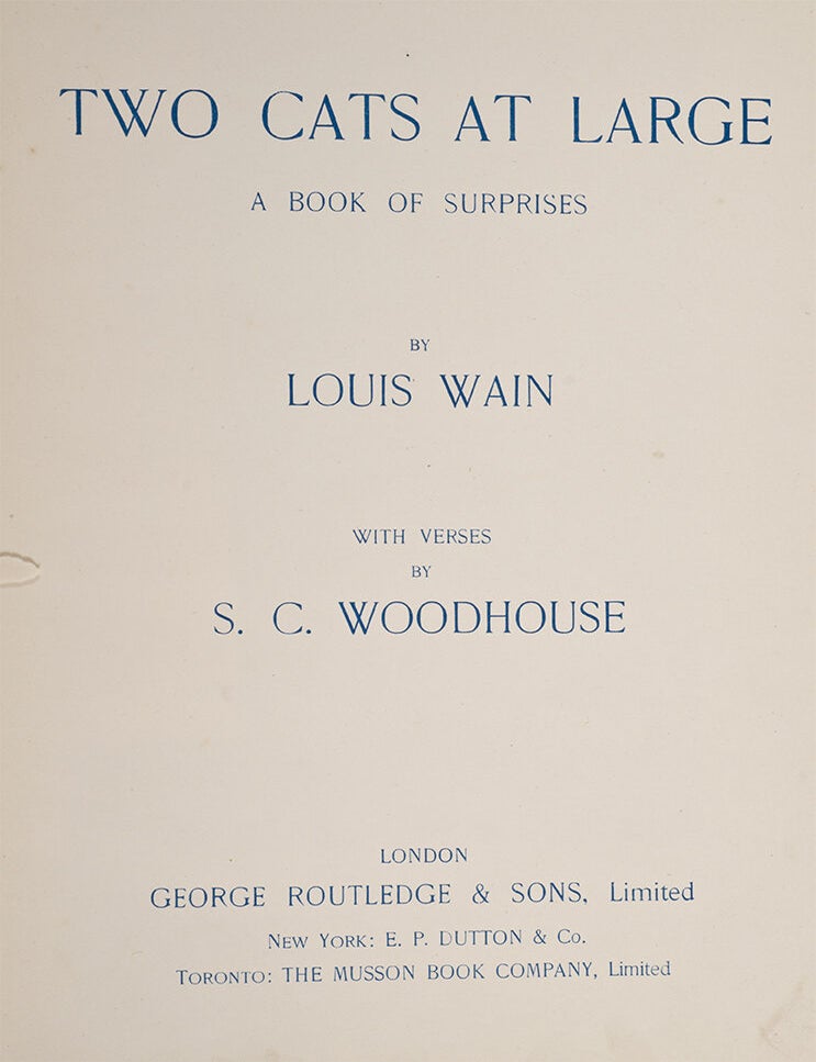 Two Cats at Large. A Book of Surprises