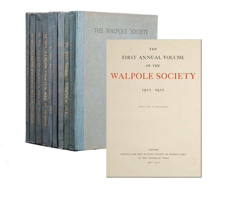 Item #3824) Annual Volumes 1-26. Walpole Society