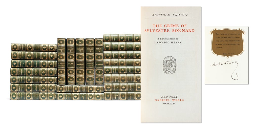 (Item #3873) The Works of Anatole France (Signed Limited Edition in 30 vols.). Anatole France.
