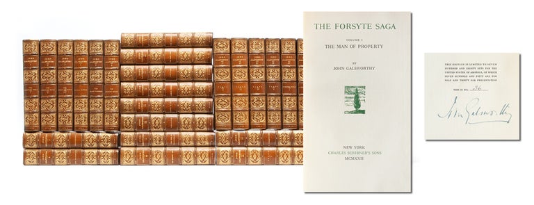 Item #3874) The Works of John Galsworthy (Signed Limited Edition in 30 vols.). John Galsworthy