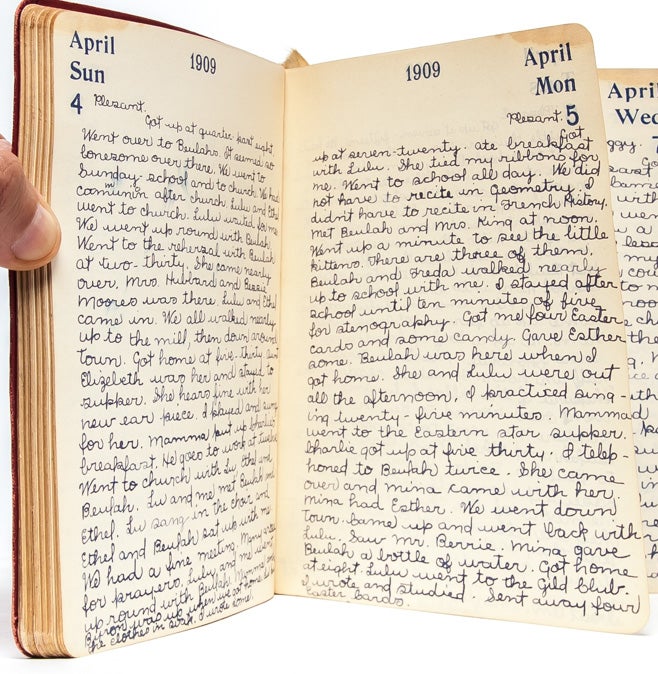 Pair of diaries documenting two important years in the life of a young woman