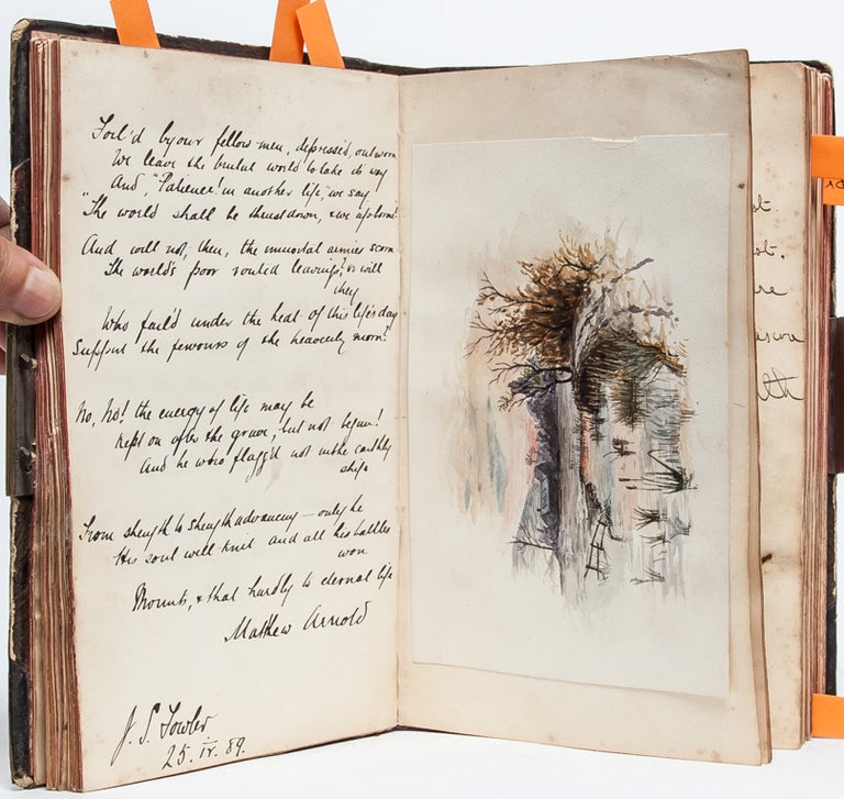 Literary and artistic commonplace book of a young woman at a European boarding school