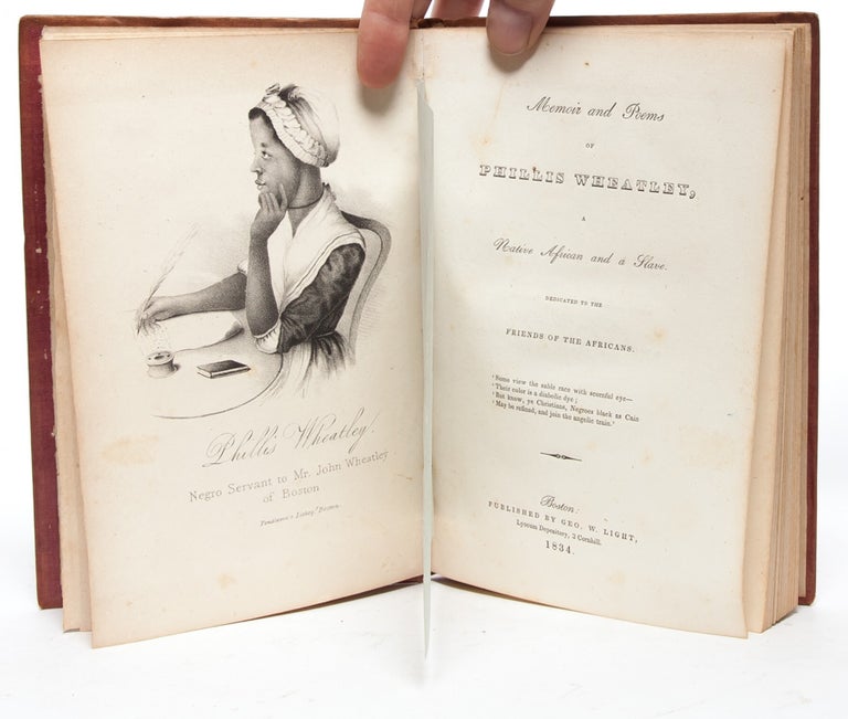 Memoir and Poems of Phillis Wheatley, a native African and a slave. Dedicated to the friends of the Africans.