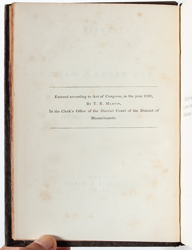 Memoirs of Mrs. Hetta L. Ward with Selections from her Writings (Presentation Copy)