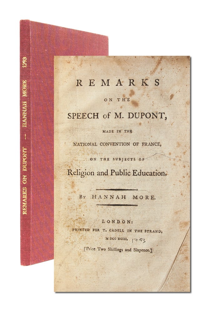Item #4034) Remarks on the Speech of M. Dupont...on the Subjects of Religion and Public...