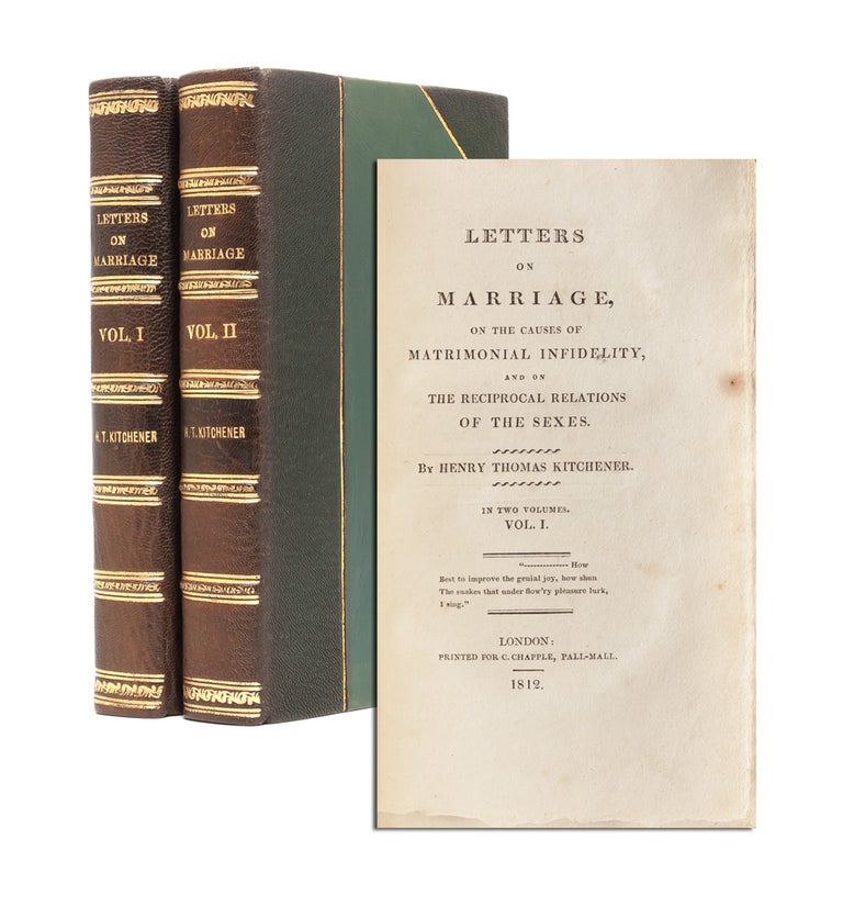 Item #4081) Letters on Marriage, on the Causes of Matrimonial Infidelity, and on the Reciprocal...