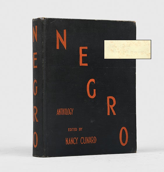 Item #4085) Negro (First Edition Signed). Nancy Cunard, Zora Neale Hurston, et. al