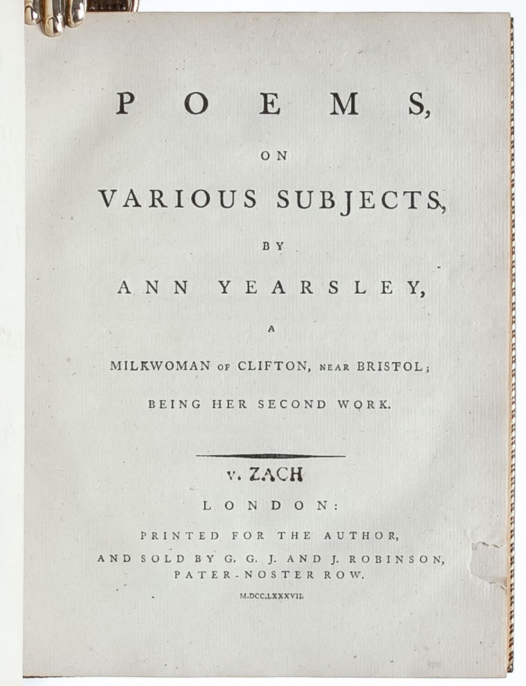 A Poem on the Inhumanity of the Slave-Trade