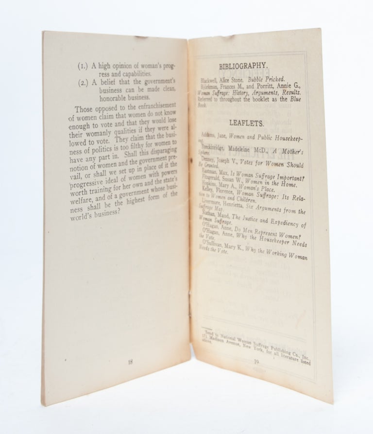Suffrage Argument Outline for Speech or Debate
