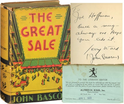 Item #422) The Great Sale (Inscribed First Edition). Jerry Wald, John Bascom
