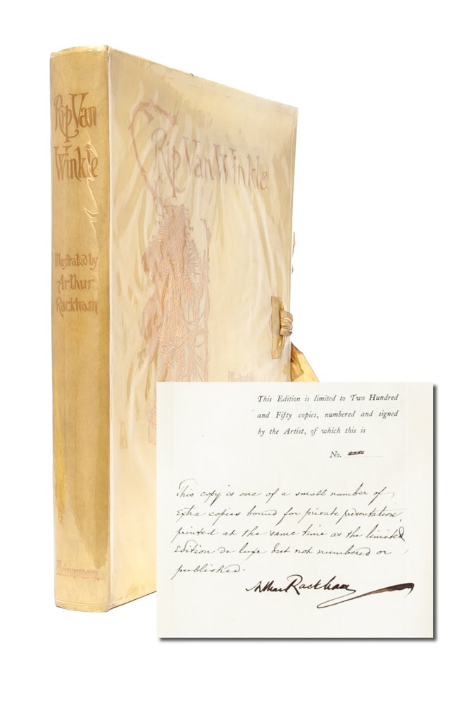 (Item #4439) Rip Van Winkle (Signed Presentation Copy). Arthur Rackham, Washington Irving.