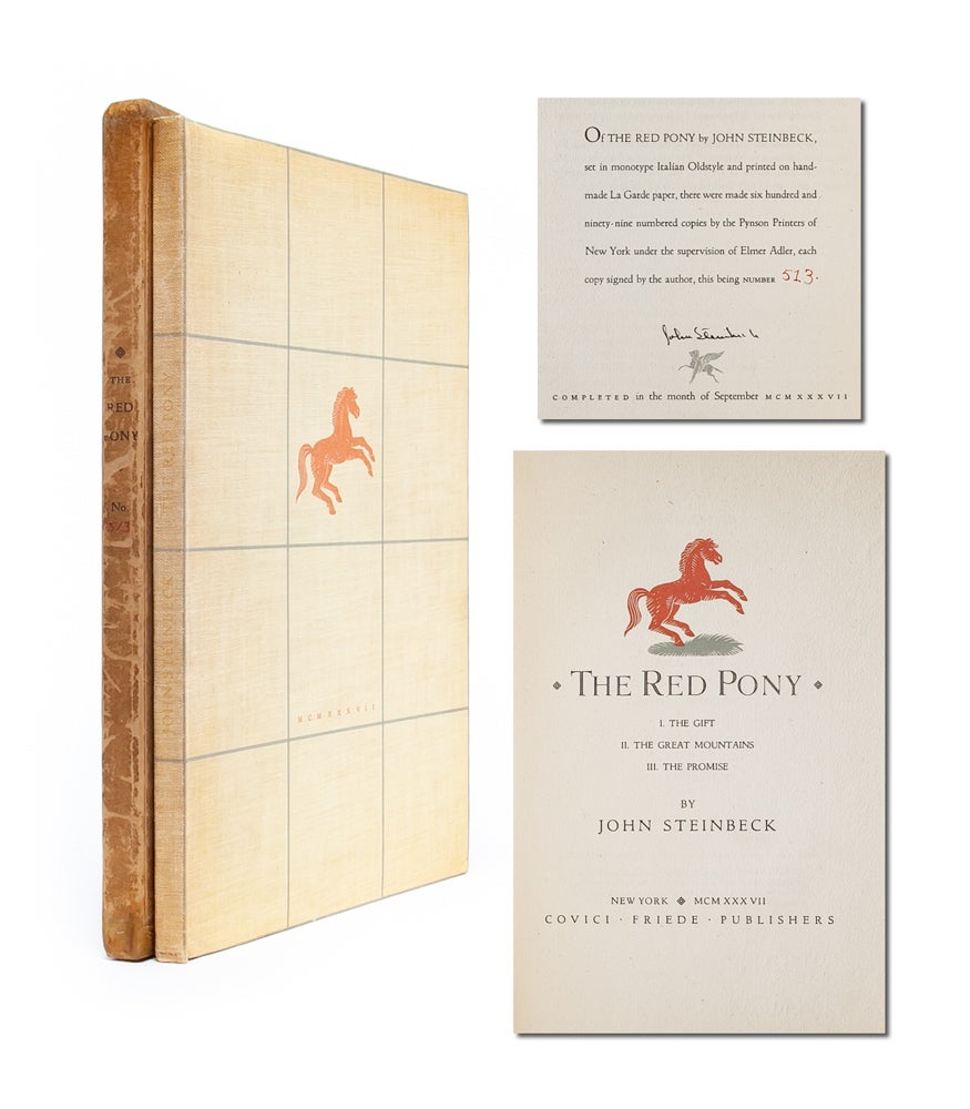 (Item #4458) The Red Pony (Signed Limited Edition). John Steinbeck.