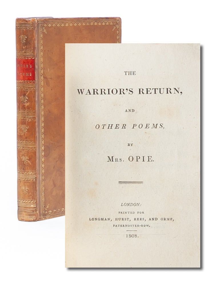 Item #4473) The Warrior's Return and Other Poems. Amelia Opie