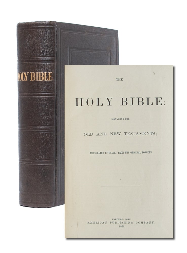 Item #4497) The Holy Bible: Containing the Old and New Testaments; Translated Literally from the...