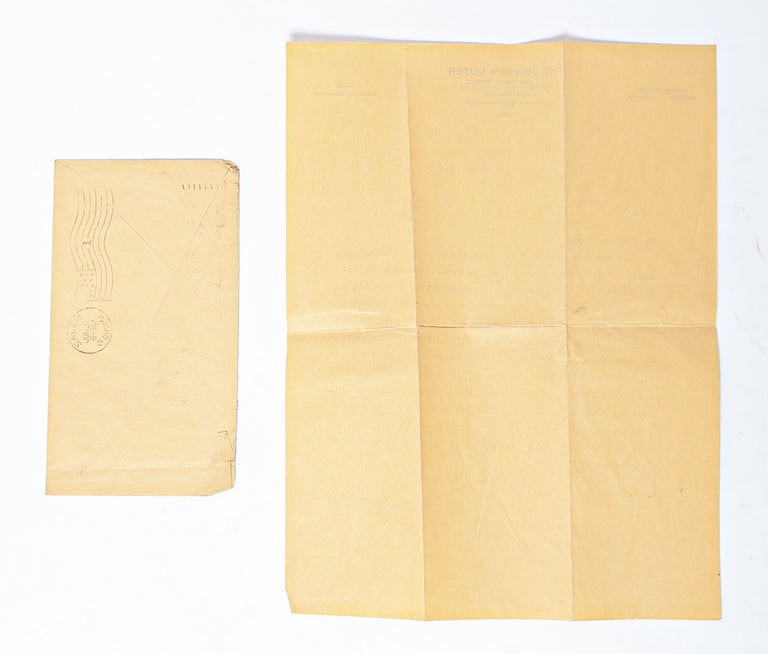 Correspondence Regarding Publications Promoting Women's Suffrage