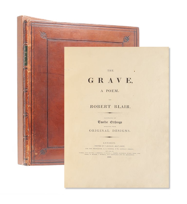 Item #4613) The Grave. A Poem. William Blake, Robert Blair