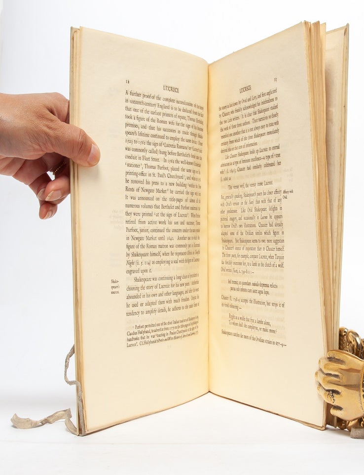Shakespeares Lucrece. Being a Reproduction in Facsimile of the First Edition, 1594