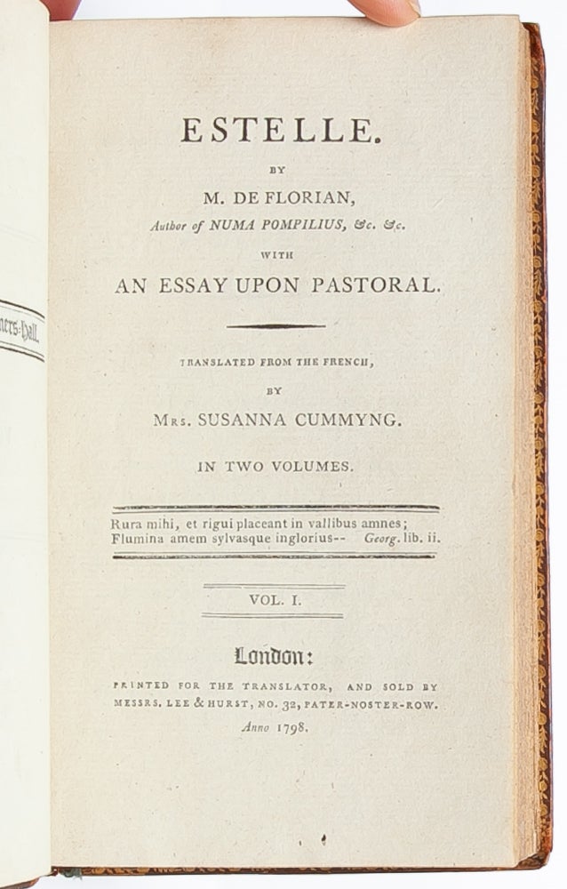 Estelle, by Mr. Florian...With an Essay Upon Pastoral