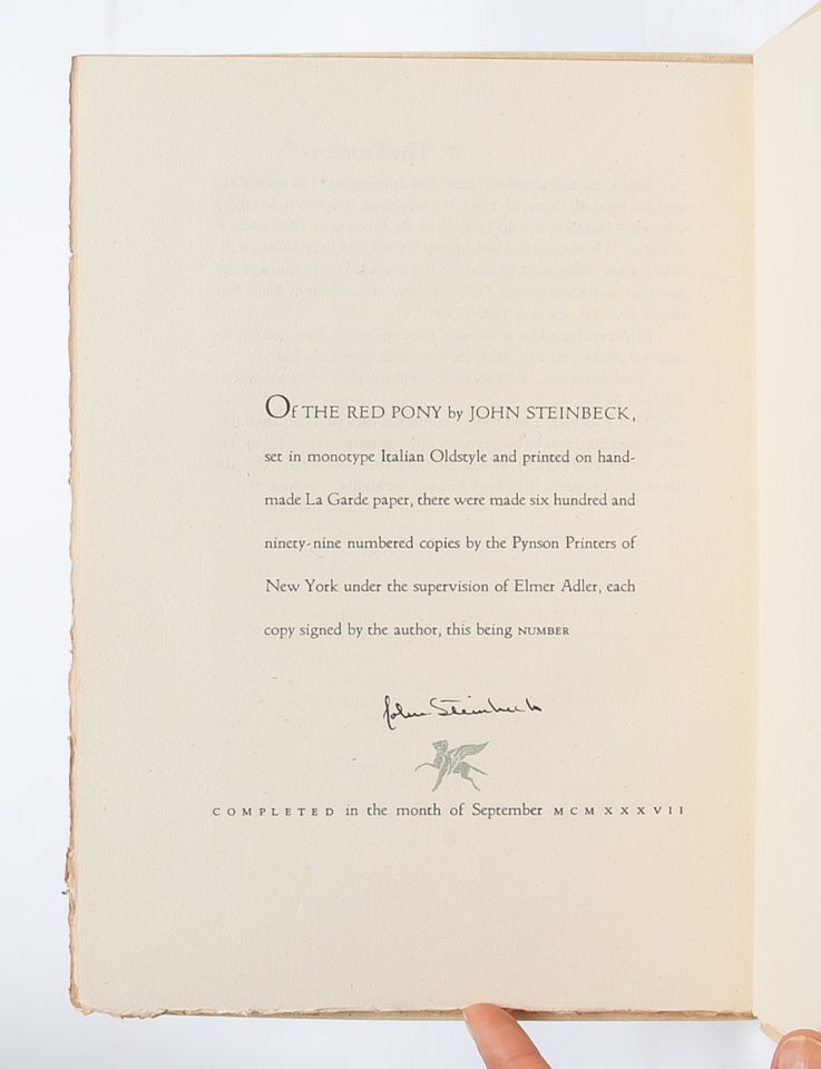 The Red Pony (Signed Limited Edition)