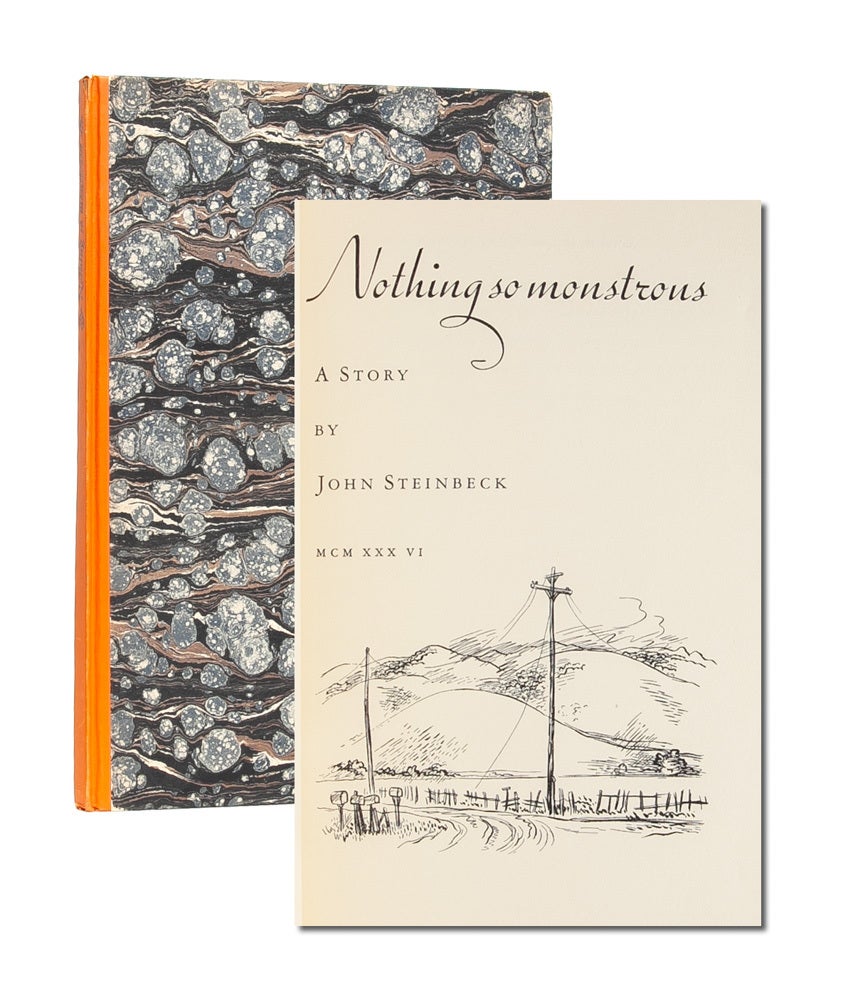(Item #4799) Nothing So Monstrous. John Steinbeck.