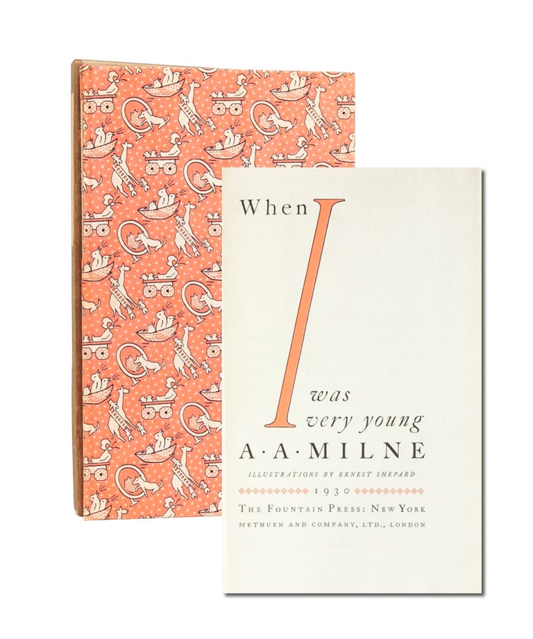 Item #4802) When I Was Very Young. A. A. Milne, Ernest Shepard