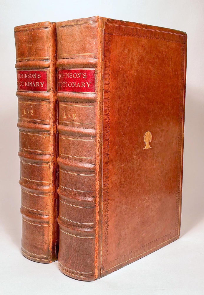 Item #4824) A Dictionary of the English Language (2 vols.). Samuel Johnson